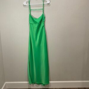 Evolutionary‎ Apparel green dress  satin